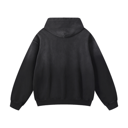 Blur Logo Washed Hoodie