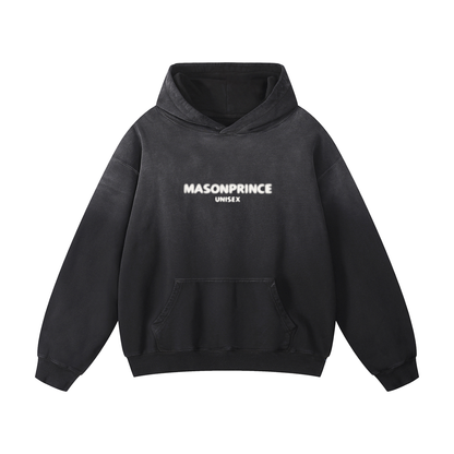 Blur Logo Washed Hoodie